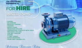 Water Pump for hire